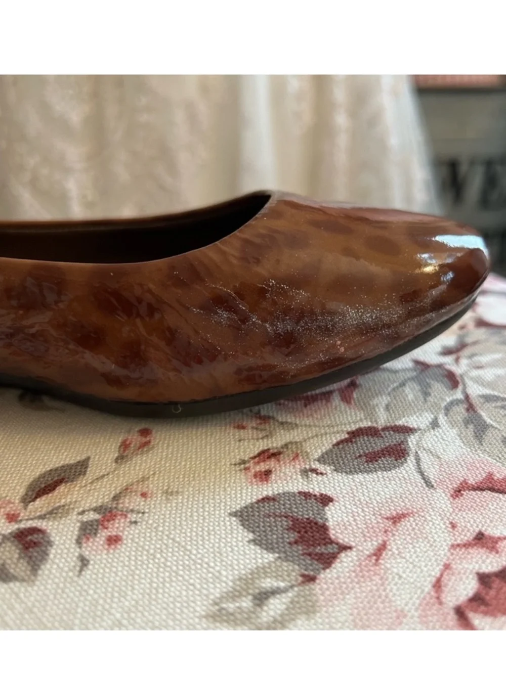 Coach Tortoise Patent Leather Flats - Picture 7 of 11
